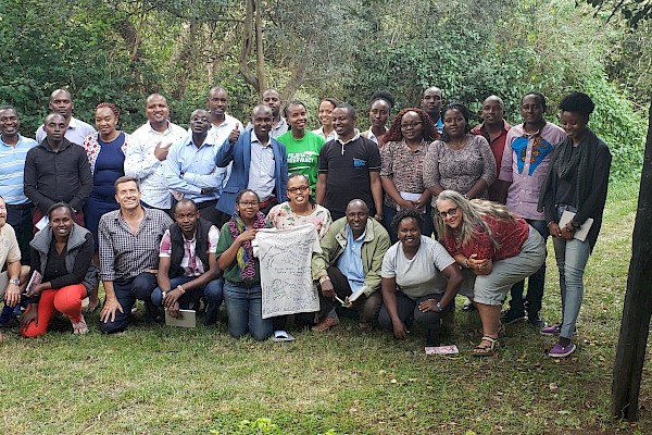 Building Community Conservation Success Workshop Group photo in Kenya