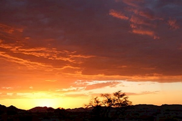 Photo of the Namibian landscape.